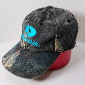 Mossy Oak Baseball Cap Hat Camo Camouflage Hook & Loop Outdoor Cap Company Tree
